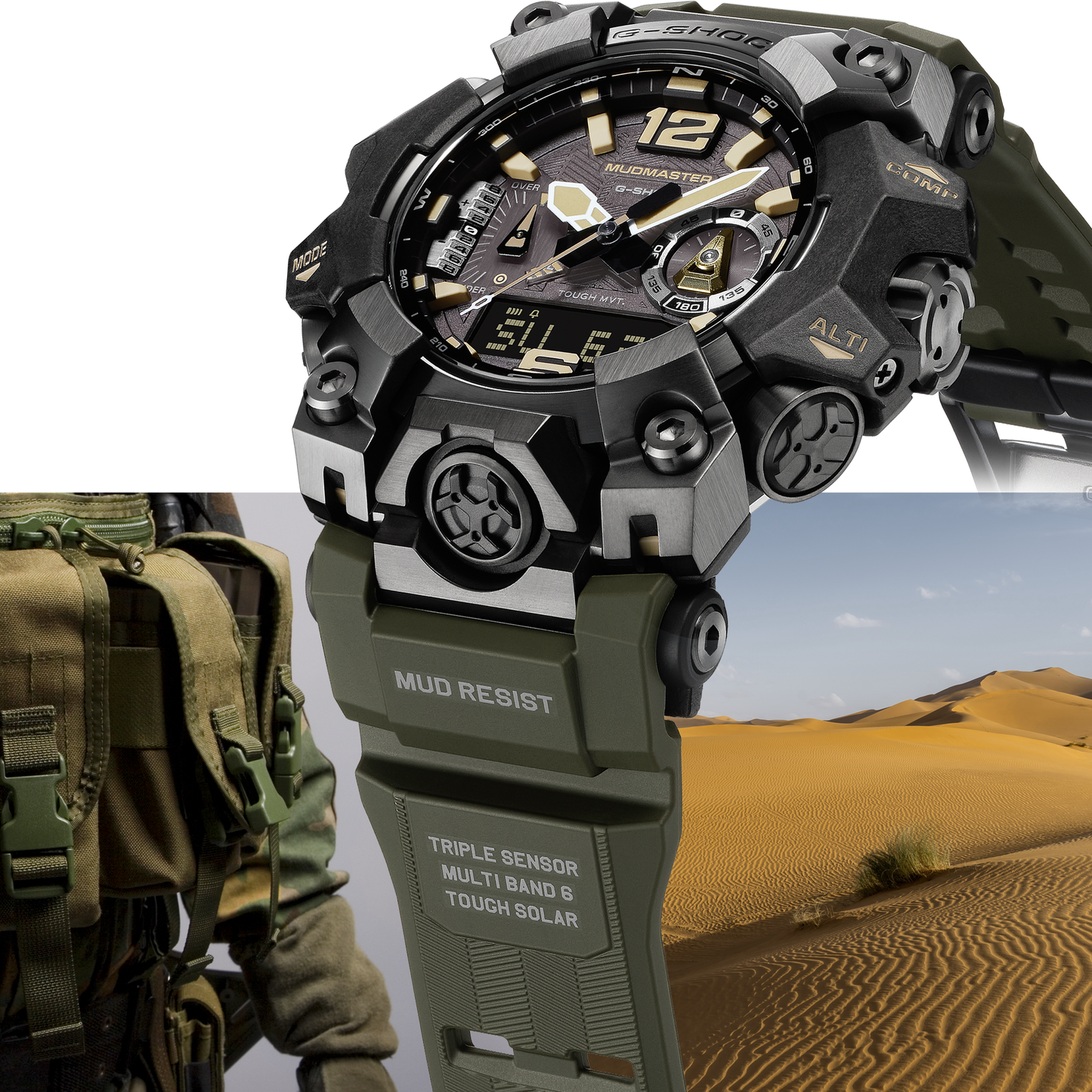 CASIO G-SHOCK MASTER OF G - LAND MUDMASTER GWG-B1000-1A3 GWGB1000-1A3