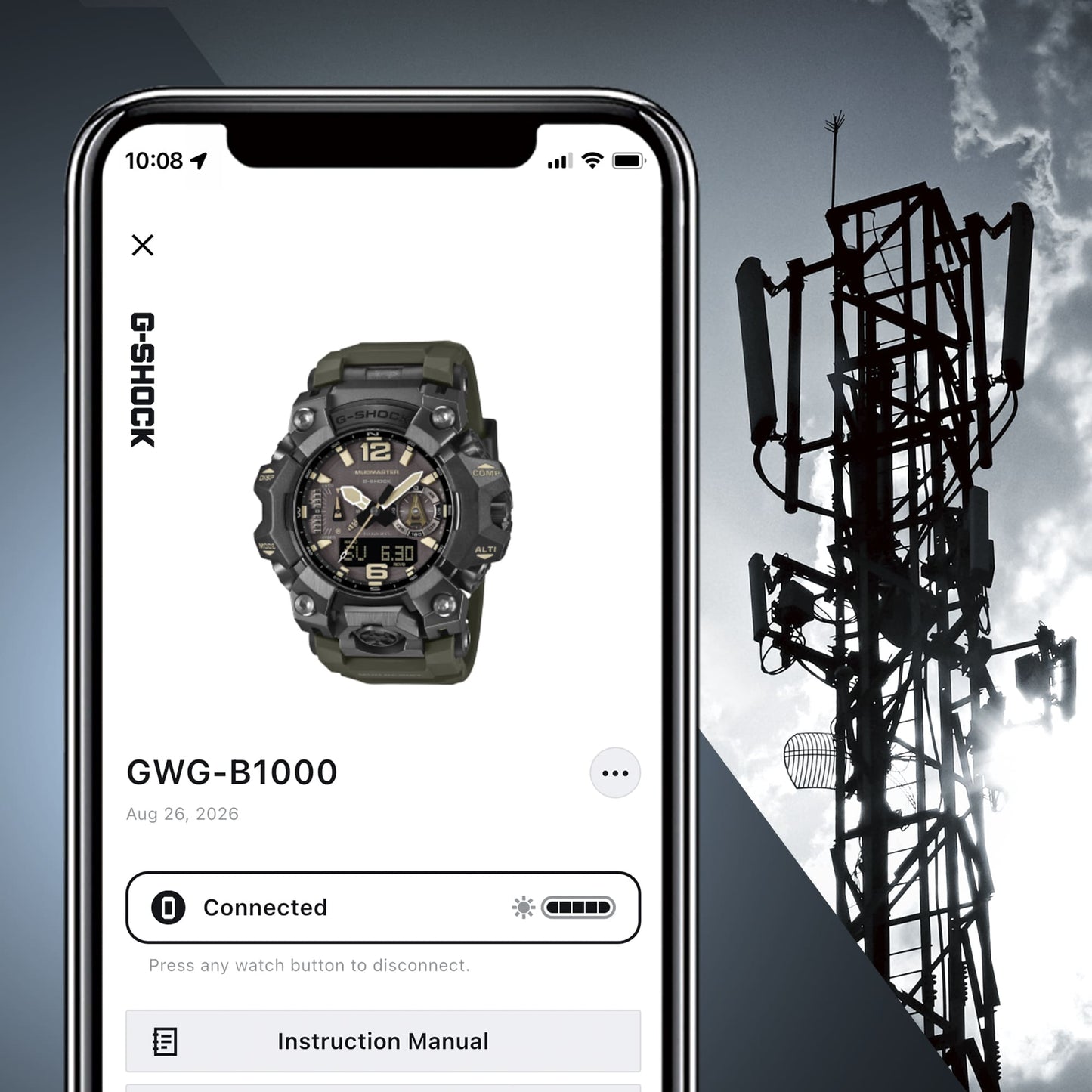 CASIO G-SHOCK MASTER OF G - LAND MUDMASTER GWG-B1000-1A3 GWGB1000-1A3