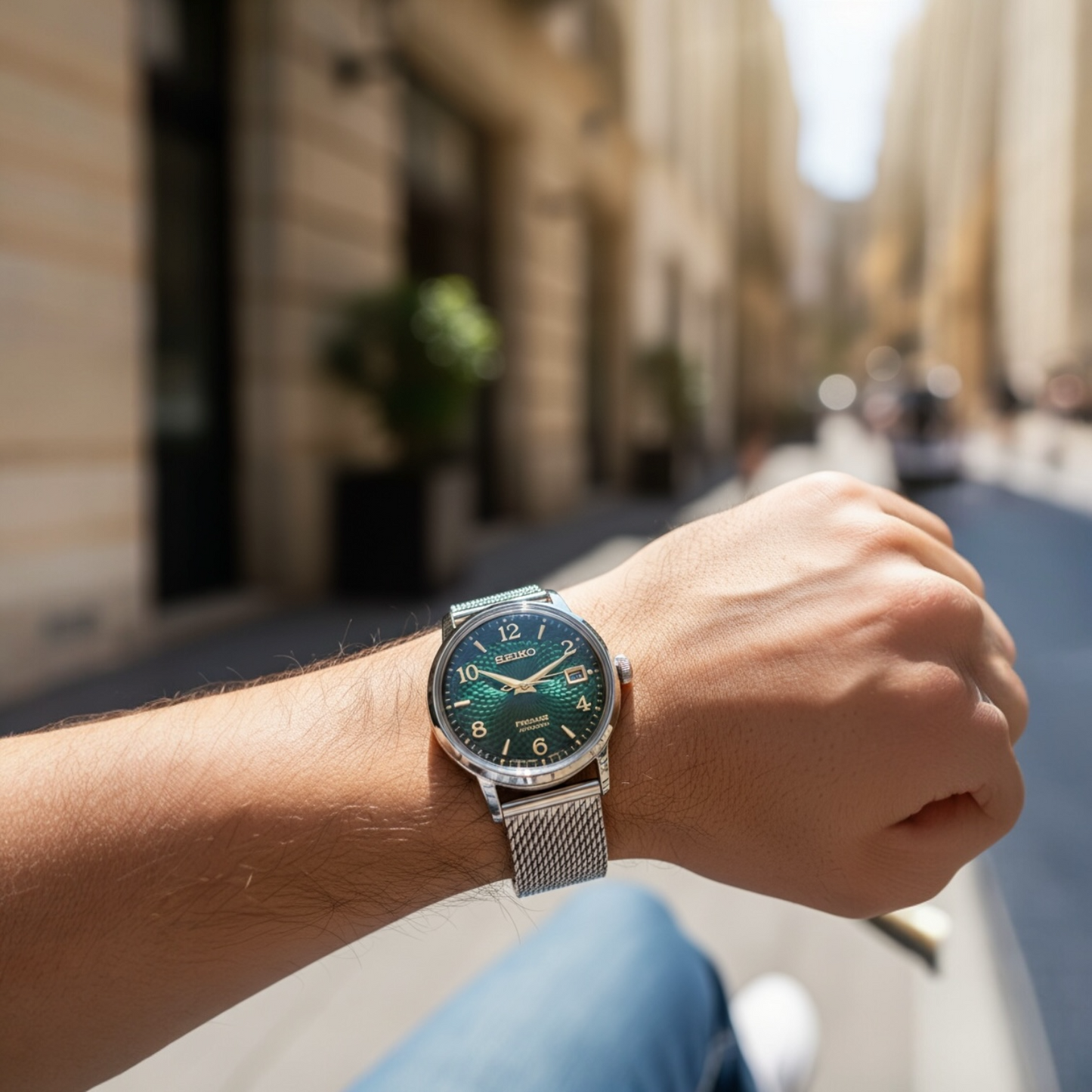 Premium Quick-Release Milanese Mesh Bracelet – Ideal for Seiko Presage