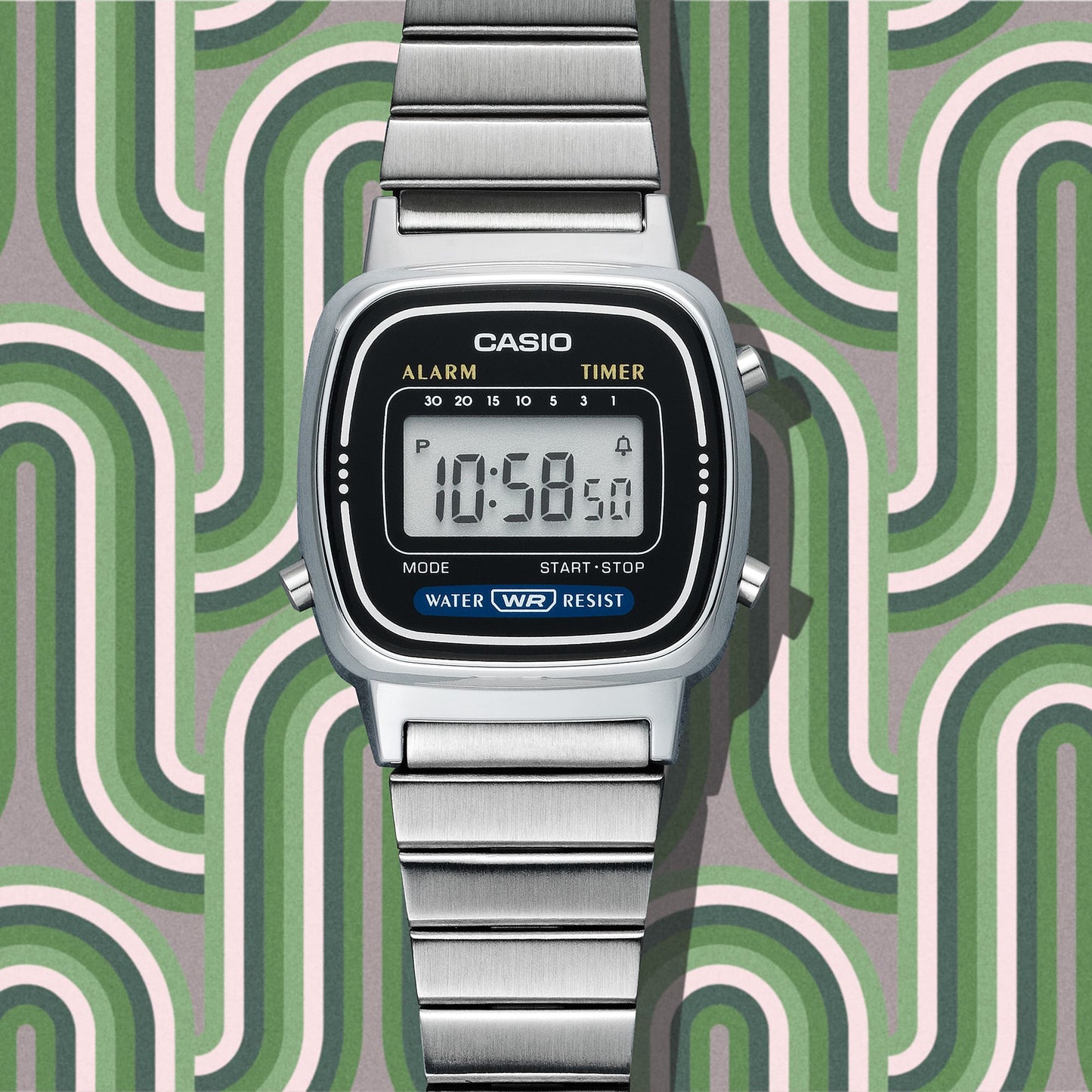 Casio Women's LA670WA-1 Vintage Alarm Digital Watch