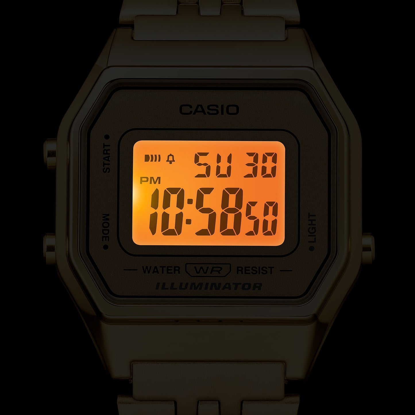 Casio Women’s Vintage LA680WGA-9 Digital Gold-Tone Watch LA-680WGA-9V