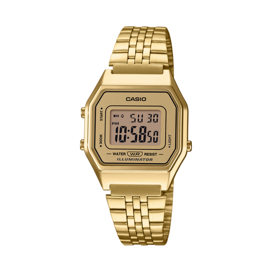 Casio Women’s Vintage LA680WGA-9 Digital Gold-Tone Watch LA-680WGA-9V
