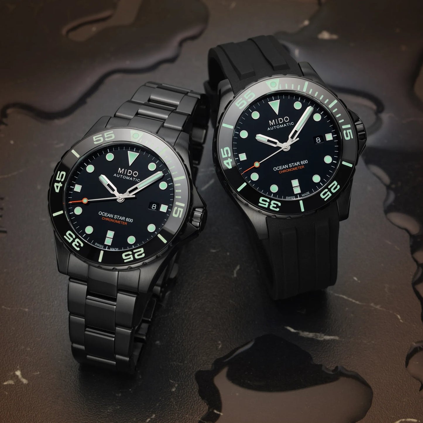 MIDO Ocean Star 600 Chronometer 43.5mm M026.608.33.051.00 M0266083305100 Special edition (1 Extra Strap)