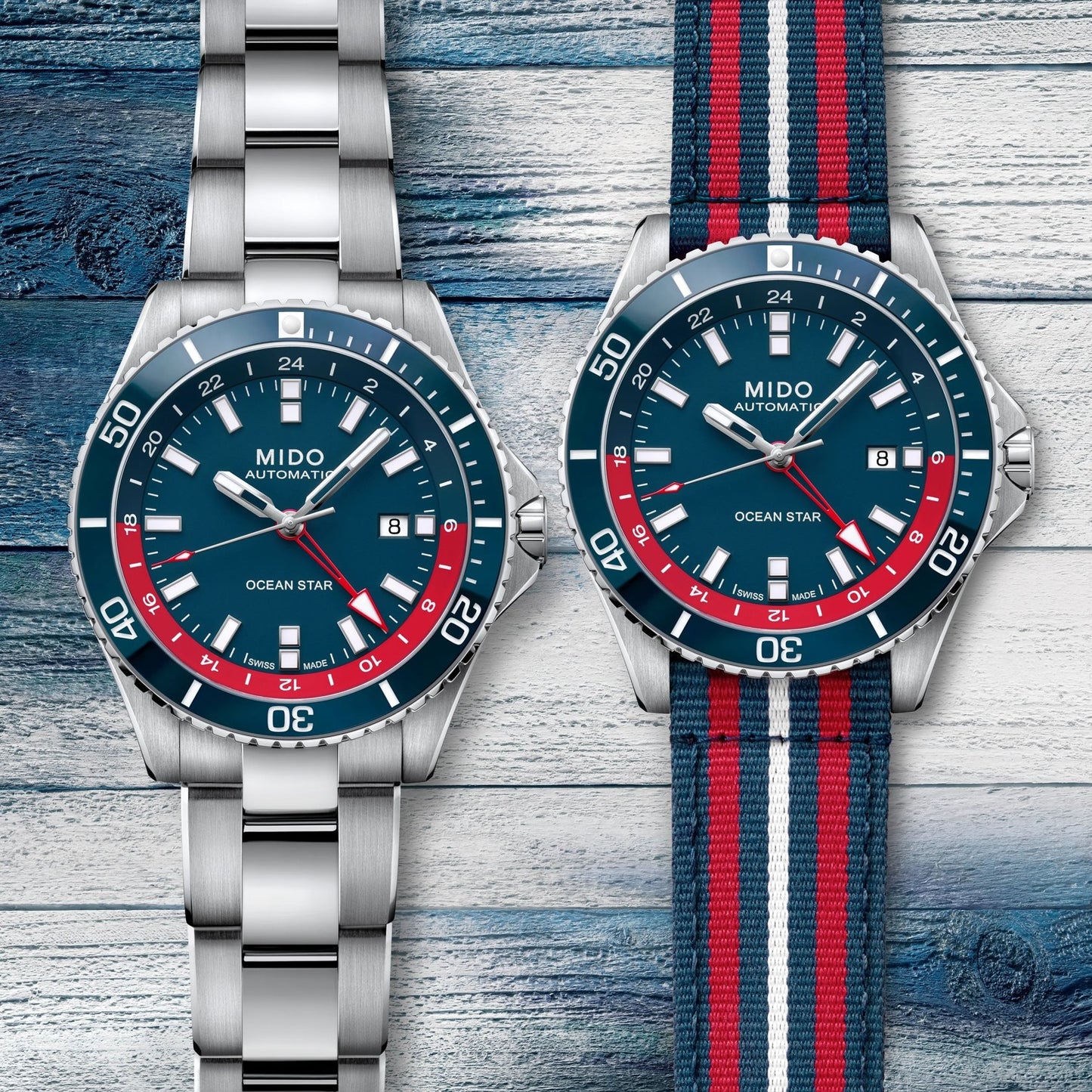 MIDO Ocean Star GMT 44mm M026.629.11.041.00 M0266291104100 Special edition (1 Extra Strap)