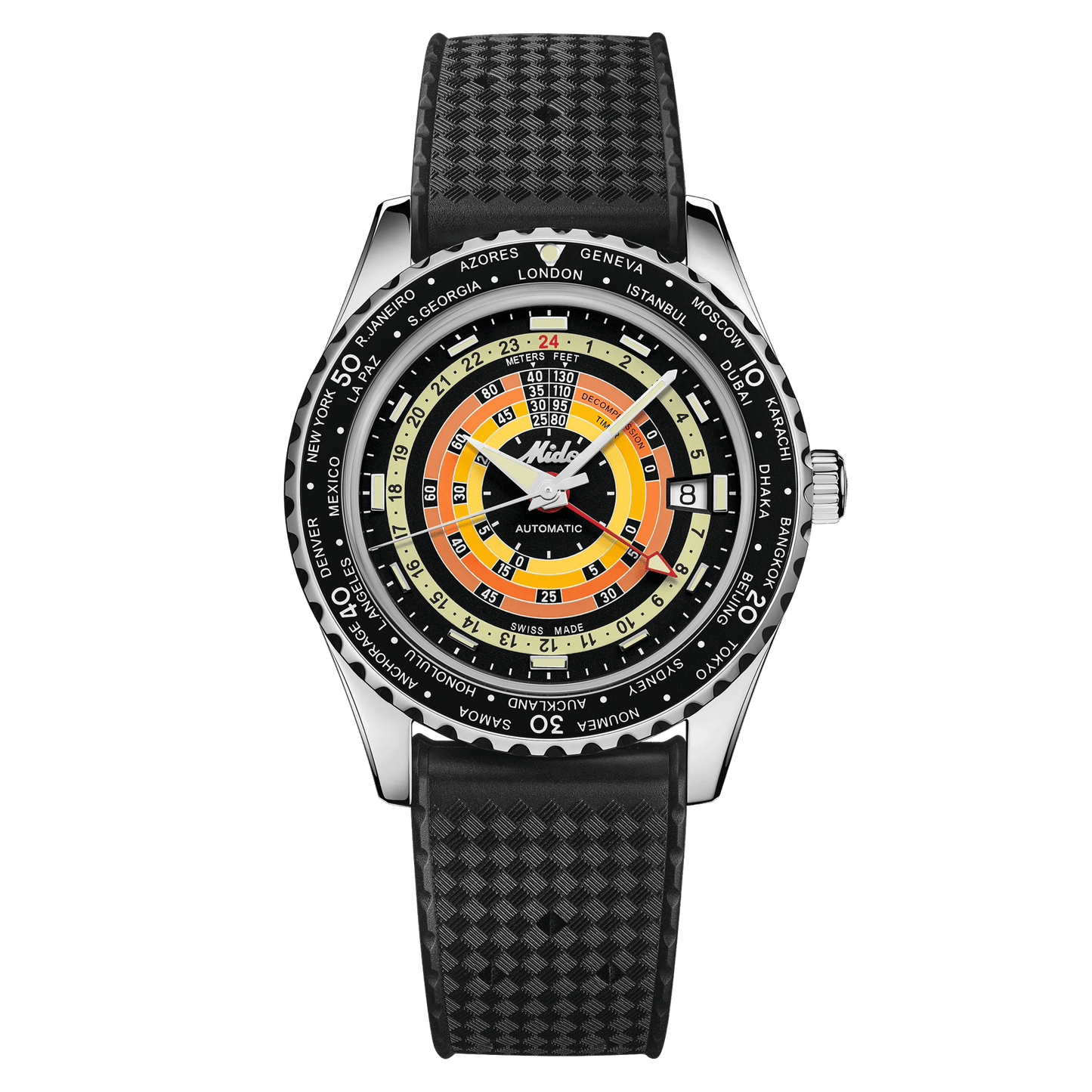 MIDO Ocean Star Decompression Worldtimer 40.5mm M026.829.17.051.00 M0268291705100 Special edition (1 Extra Strap)