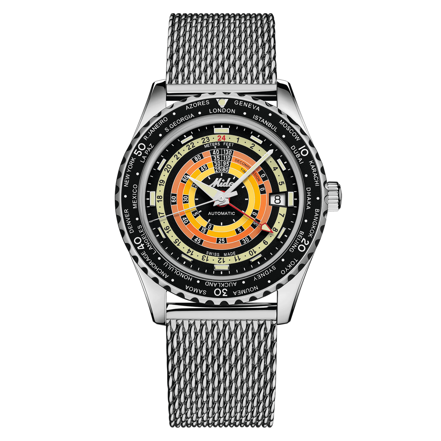 MIDO Ocean Star Decompression Worldtimer 40.5mm M026.829.17.051.00 M0268291705100 Special edition (1 Extra Strap)