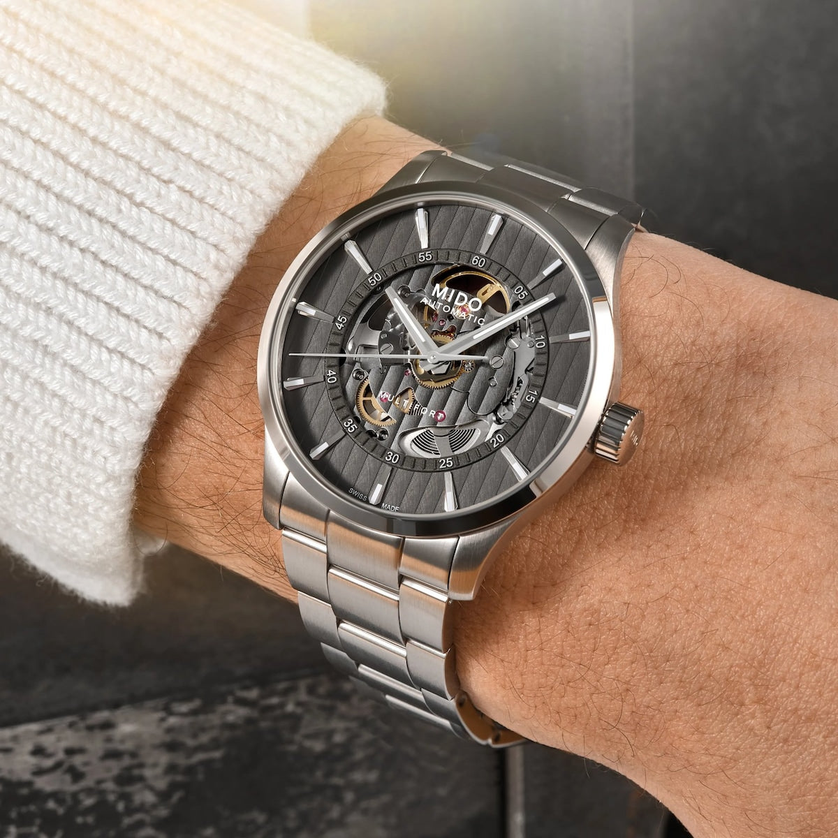 MIDO Multifort Skeleton Vertigo 42mm M038.436.11.061.00  M0384361106100