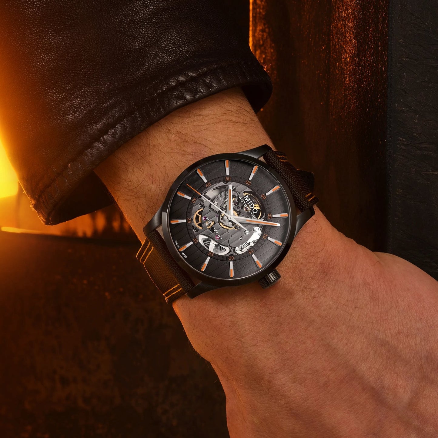 MIDO Multifort Skeleton Vertigo 42mm M038.436.37.051.00 M0384363705100