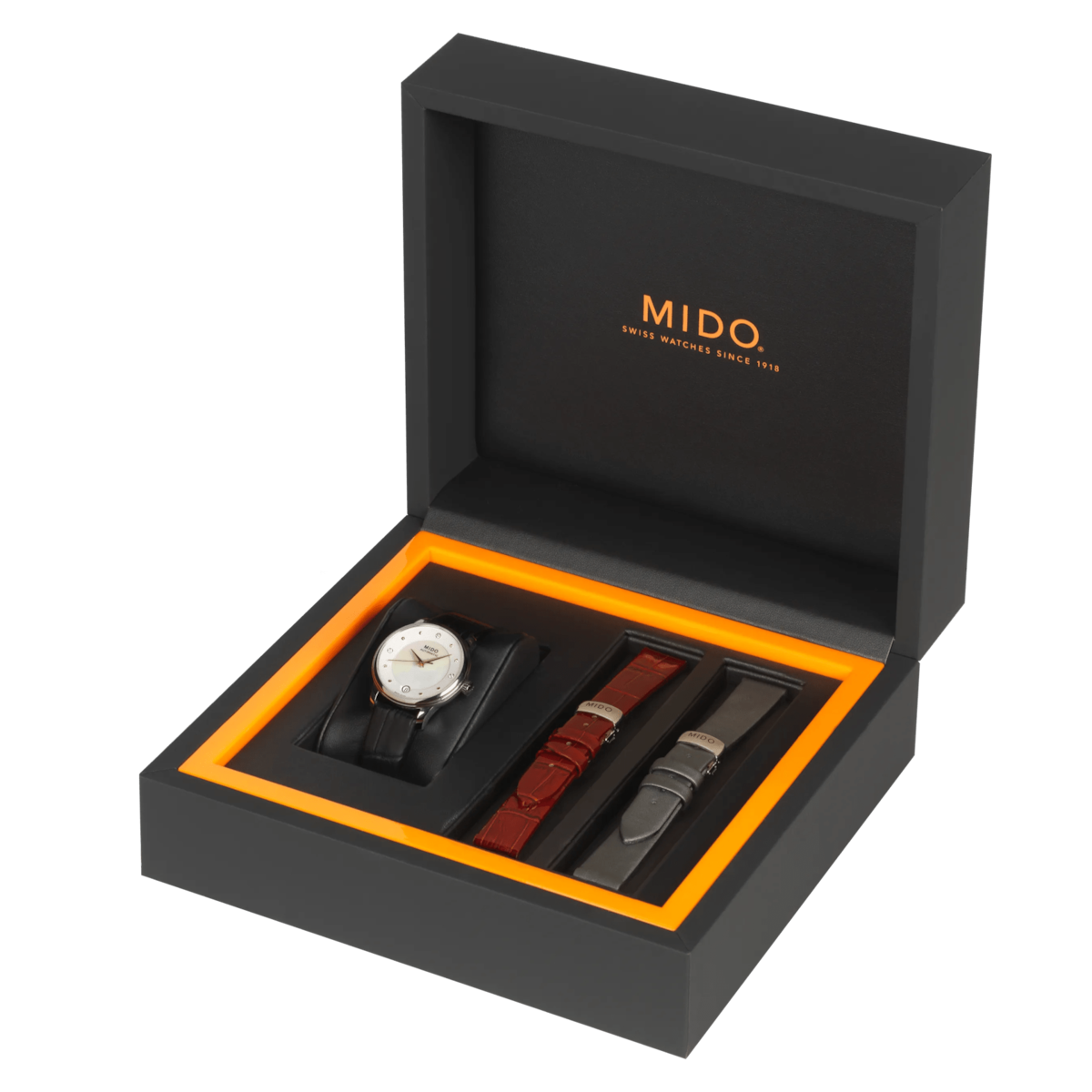 MIDO Baroncelli Lady Day & Night 33mm M039.207.16.106.00 M0392071610600 Special edition (2 Extra Straps)
