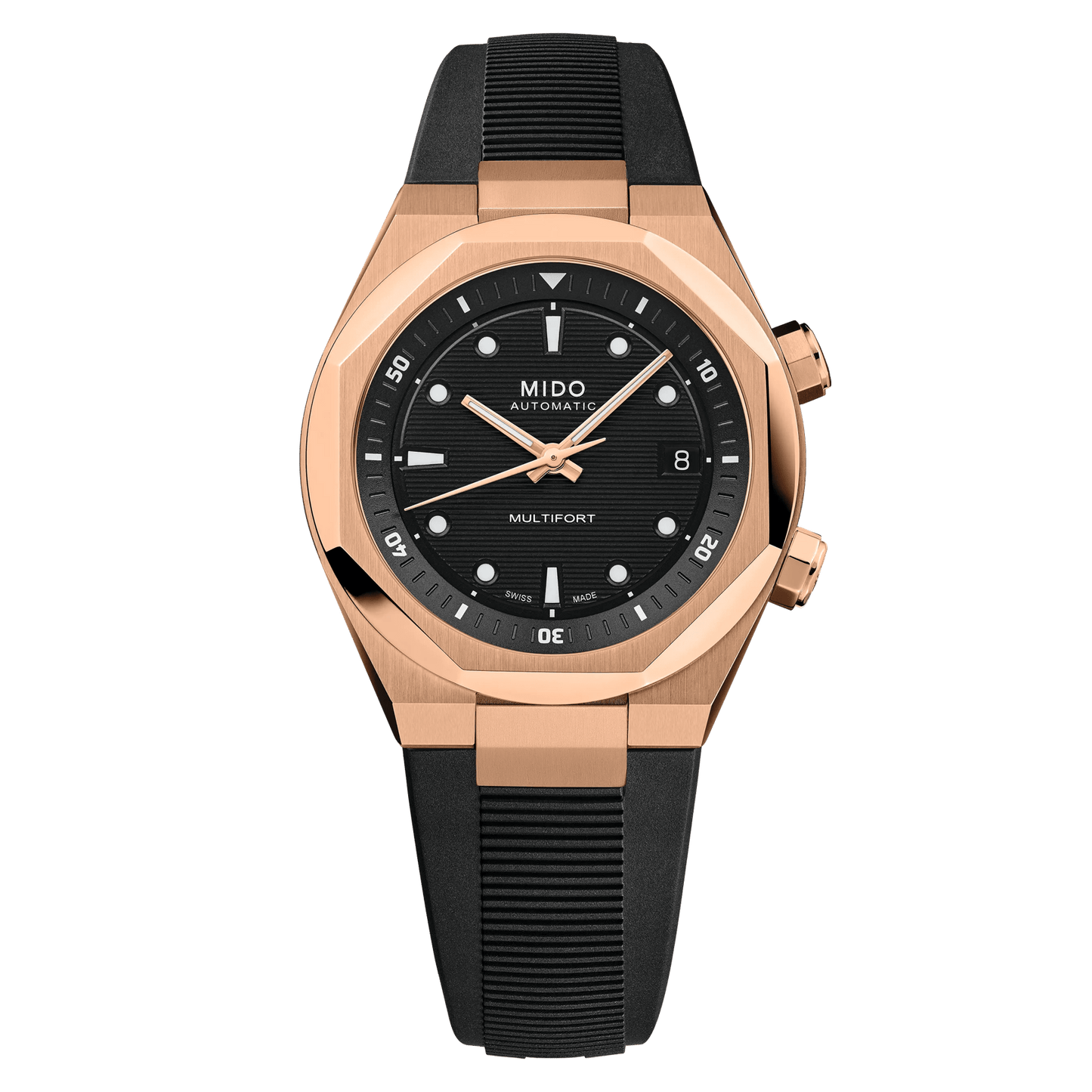 MIDO Multifort 8 Two Crowns 38.4 x 40mm M047.507.37.051.00 M0475073705100
