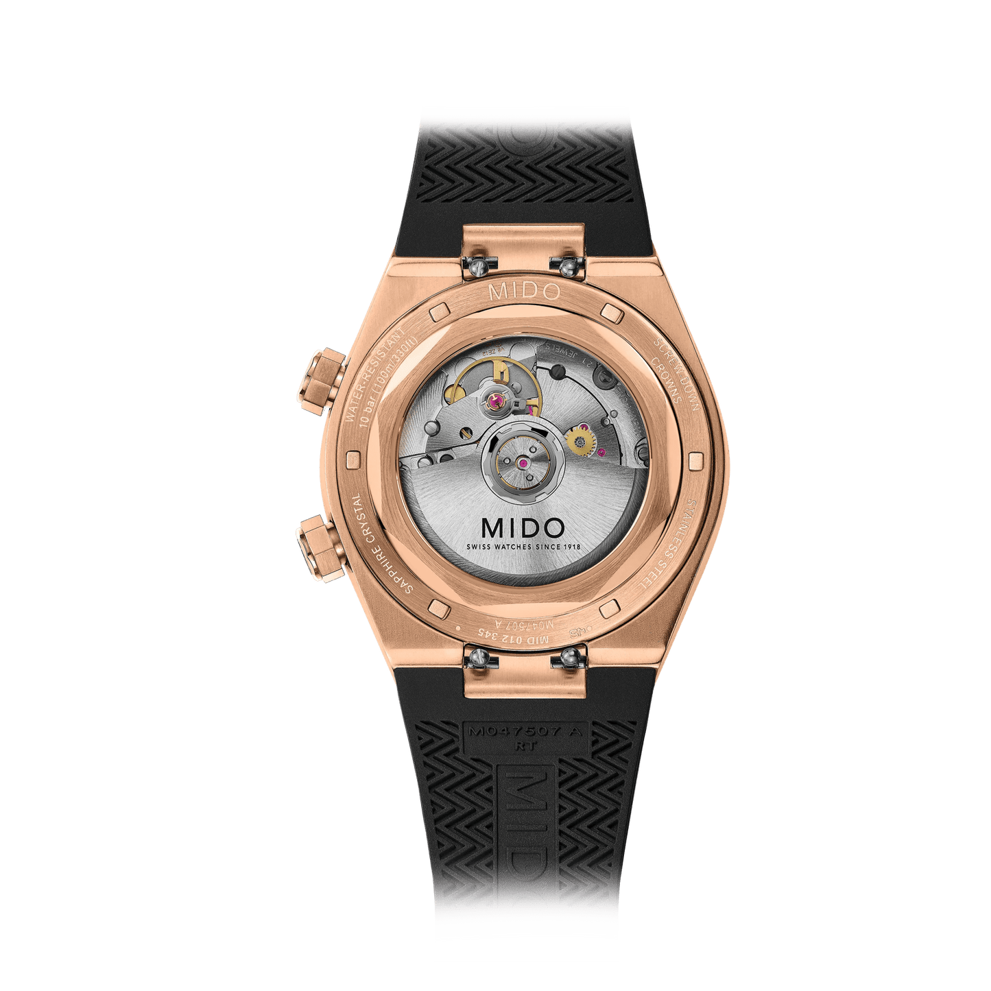 MIDO Multifort 8 Two Crowns 38.4 x 40mm M047.507.37.051.00 M0475073705100