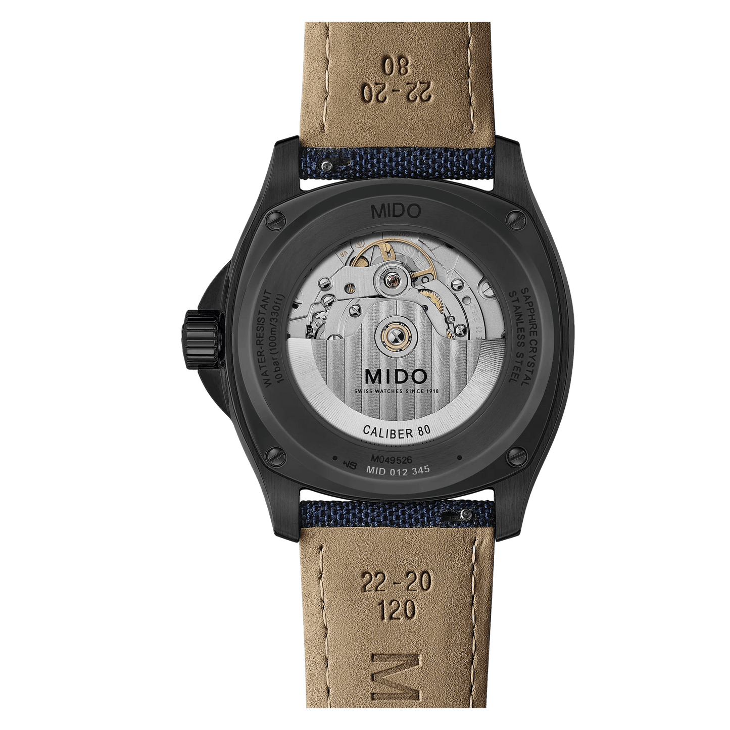 MIDO Multifort TV Big Date 39.2 x 40mm M049.526.37.041.00 M0495263704100