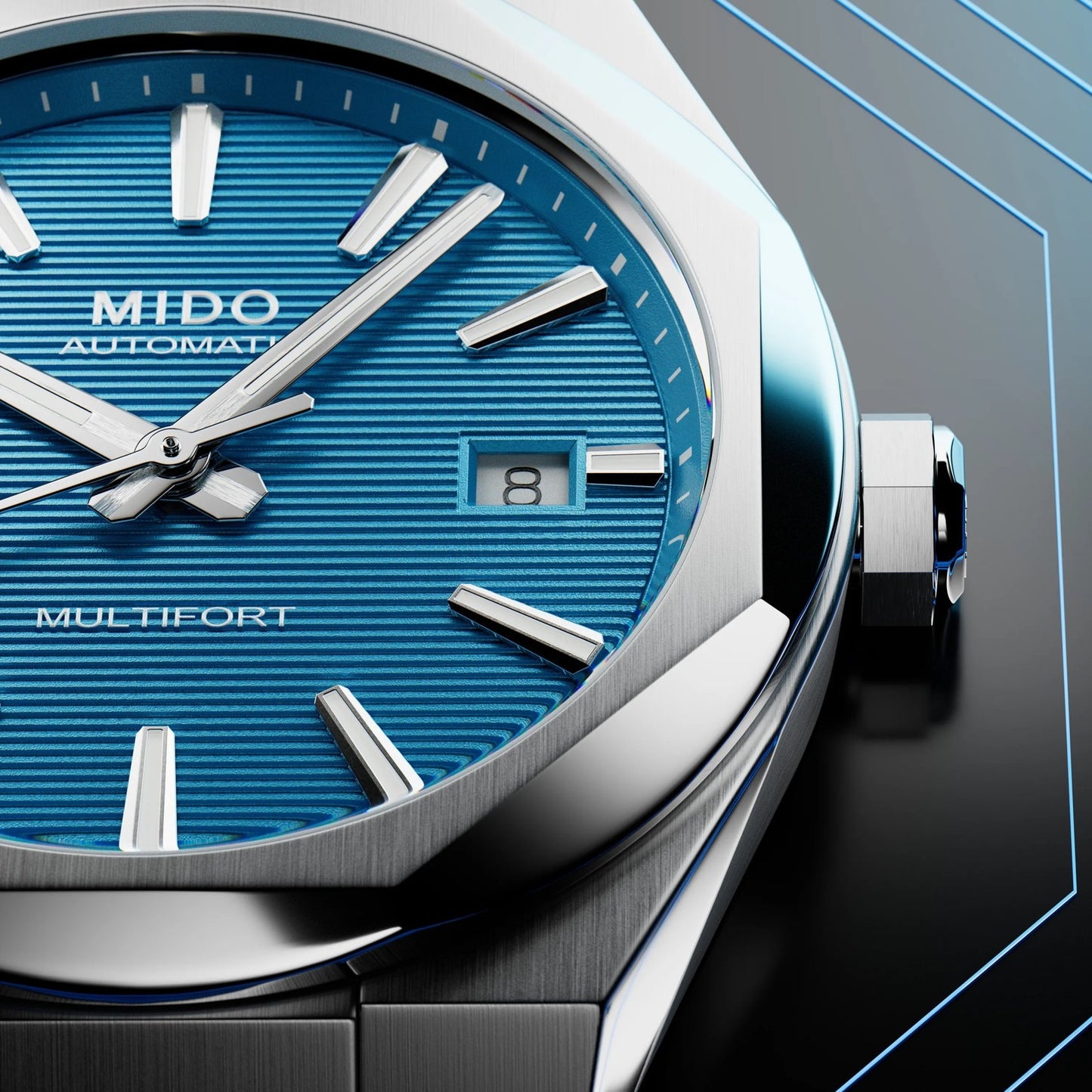 MIDO Multifort 8 One Crown 38.4 x 40mm M055.507.11.041.00 M0555071104100
