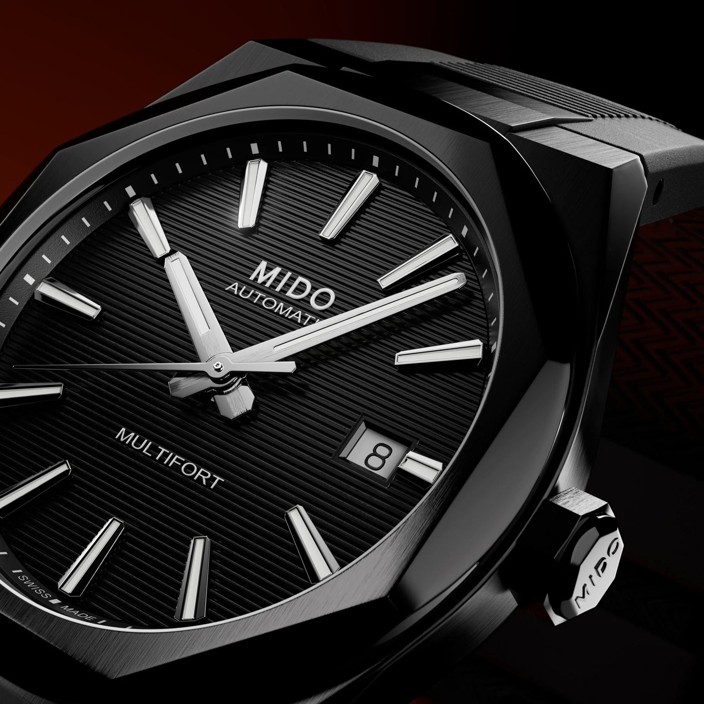 MIDO Multifort 8 One Crown 38.4 x 40mm M055.507.37.051.00 M0555073705100