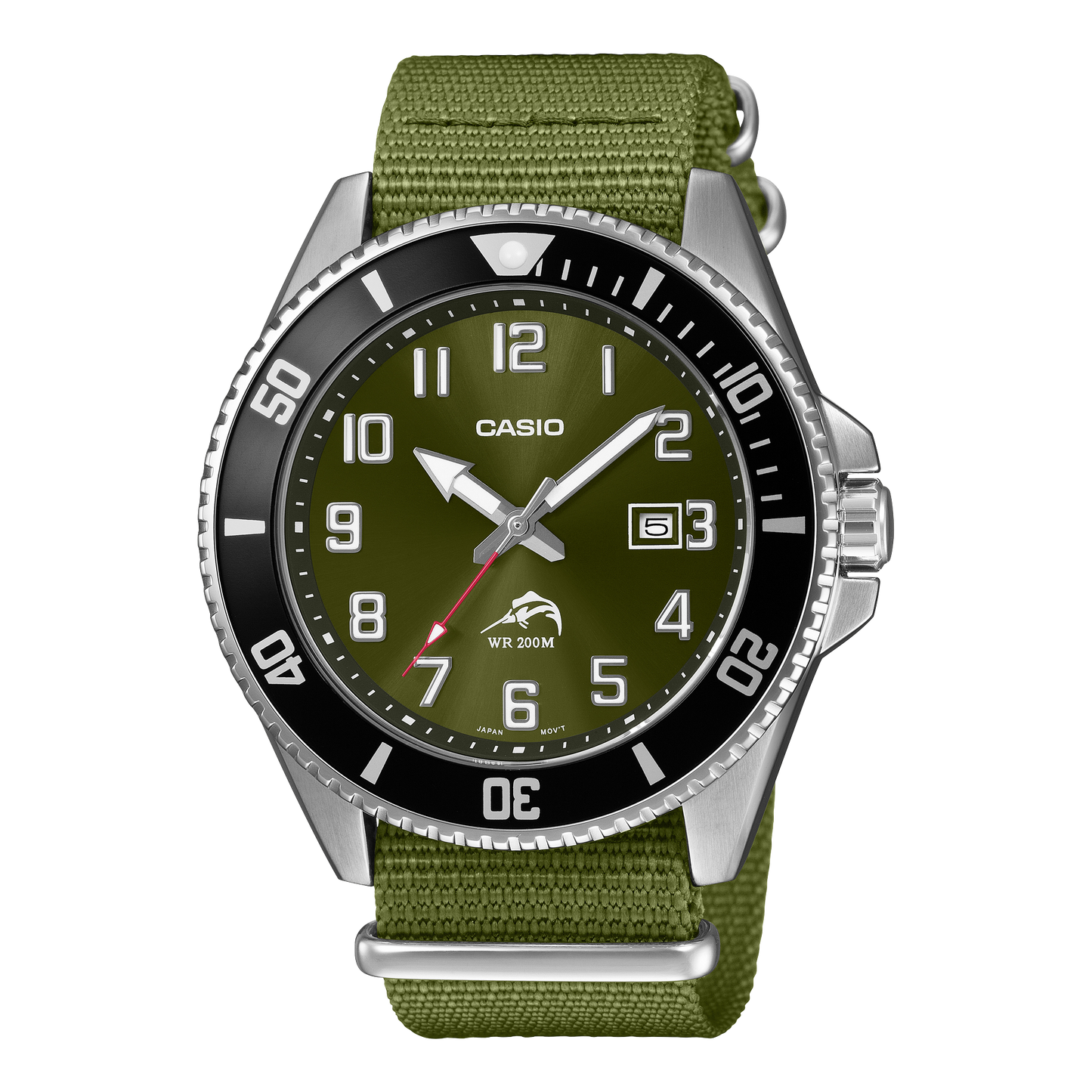 Casio Analog Grenn MDV106C-3AV MDV106C-3AV