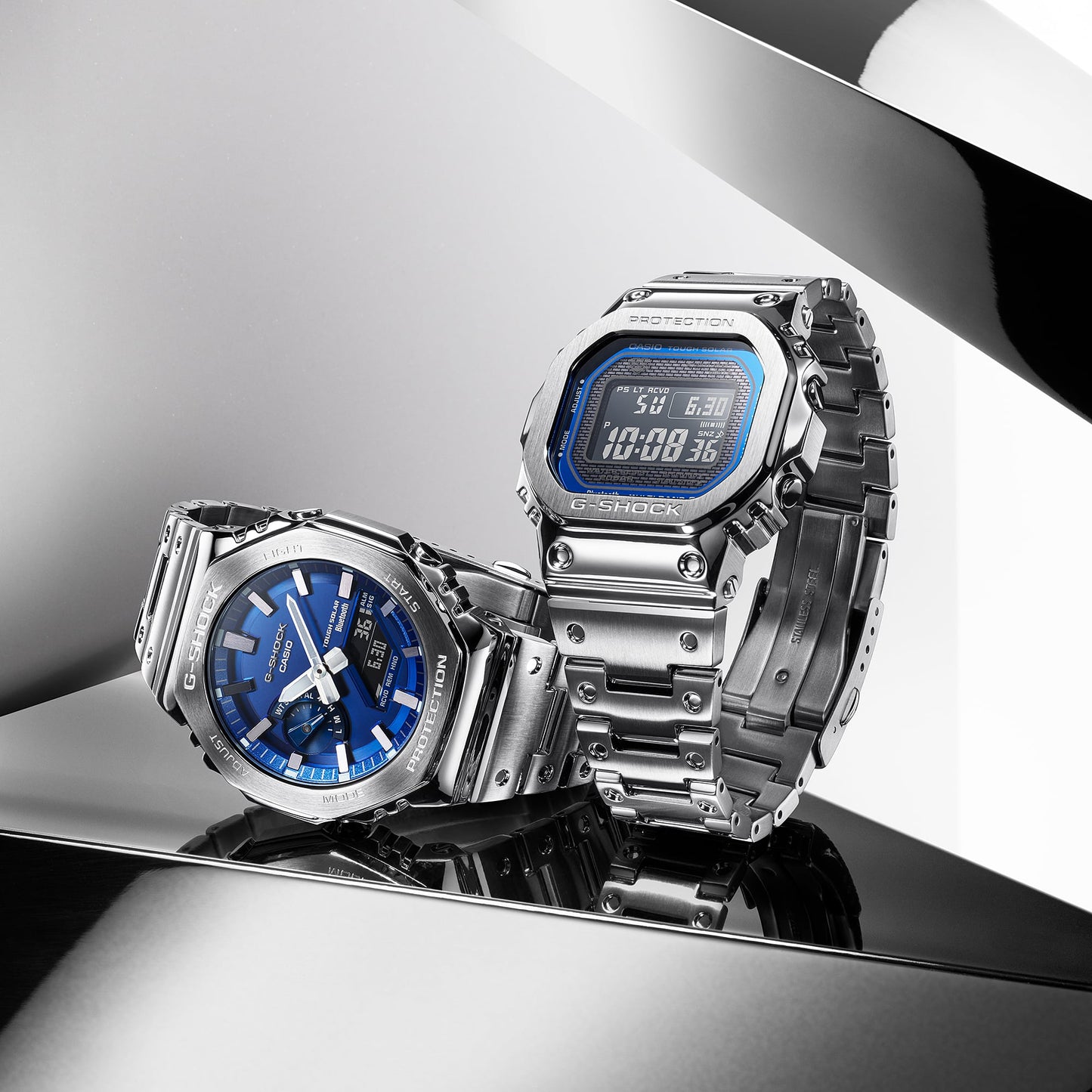 G-SHOCK GMB2100AD-2A FULL METAL MEN'S WATCH BLUE DIAL GM-B2100AD-2A