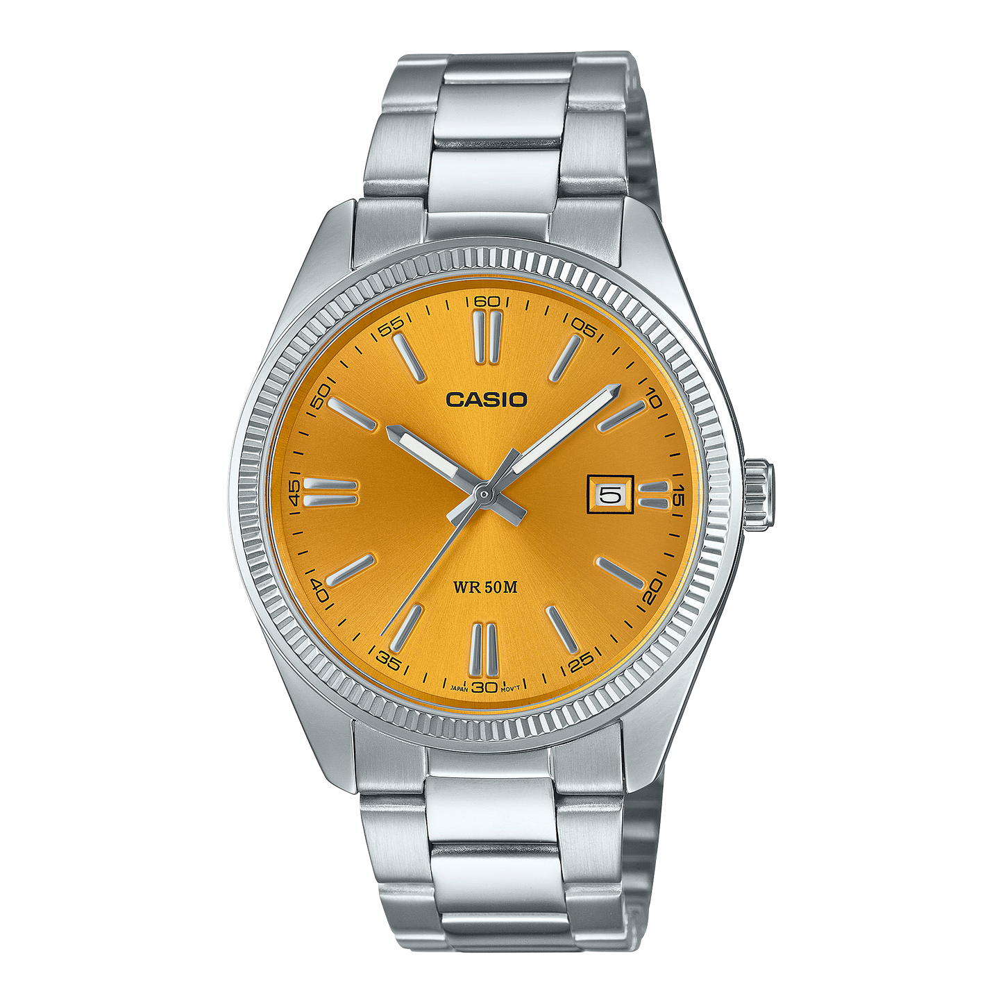 CASIO VINTAGE WATCH YELLOW DIAL MTP1302D-9AVT MTP-1302D-9AVT
