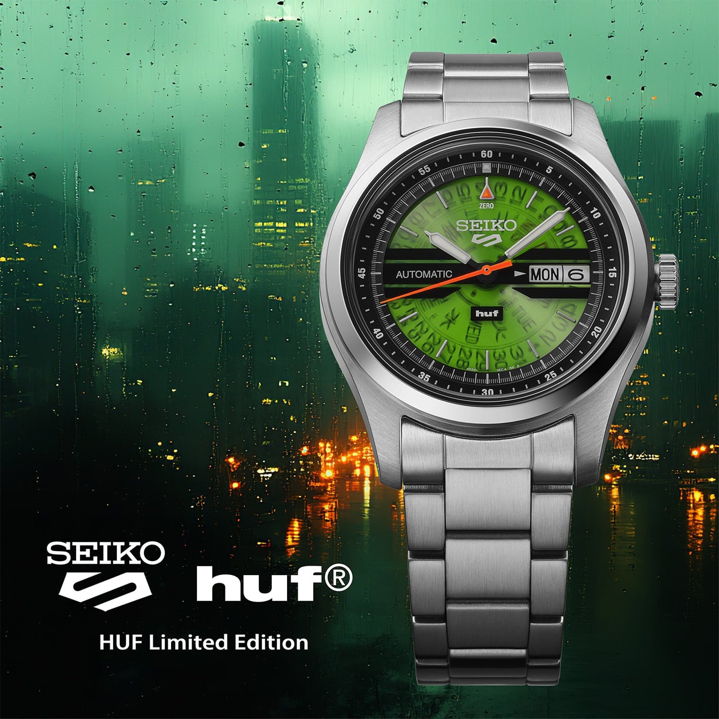 Seiko 5 Sports x HUF II SRPM09 Limited Edition Collaboration SRPM09K1