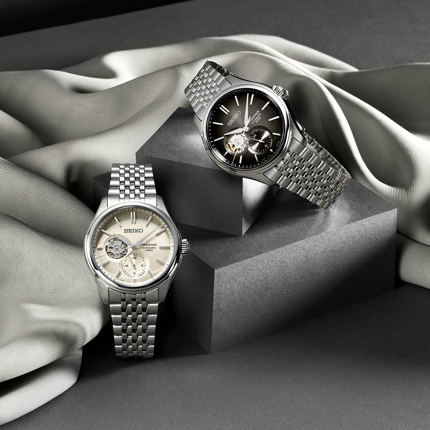 Seiko SPB471J1 Seiko Presage Classic Series ‘Sumi-iro’ Open heart SPB471