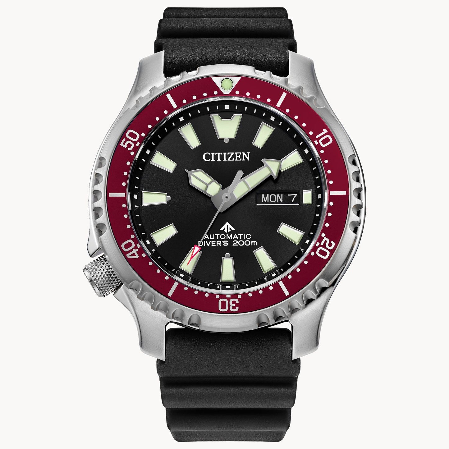 Citizen Promaster Dive Automatic NY0156-04E  Black Dial Polyurethane Strap