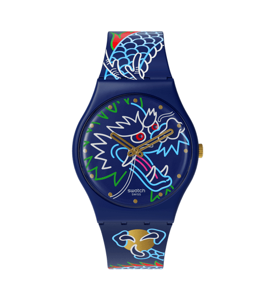 SWATCH SO28Z125 DRAGON IN WAVES
