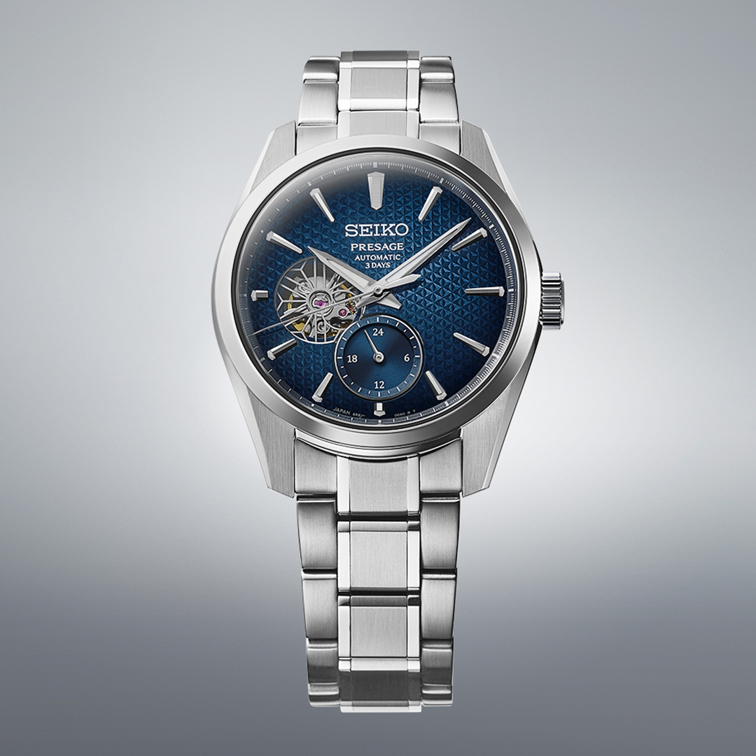 Seiko SPB417J1 Presage ‘Ao’ Sharp-Edged Open Heart SPB417