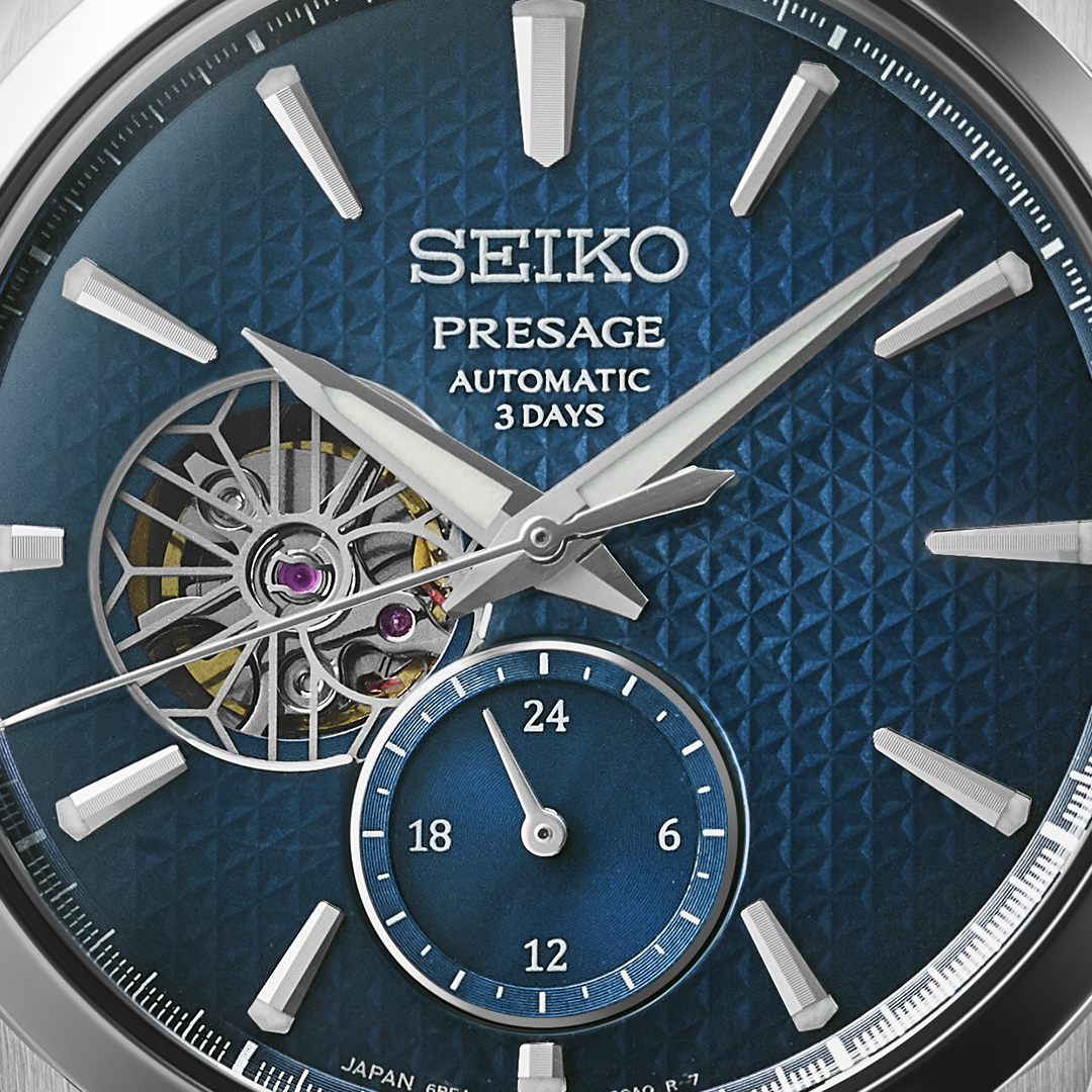 Seiko SPB417J1 Presage ‘Ao’ Sharp-Edged Open Heart SPB417