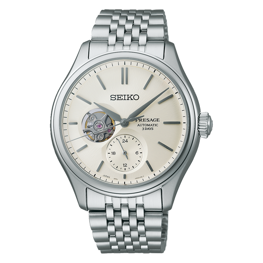 Seiko SPB469J1 Seiko Presage Classic Series ‘Shiro-iro’ Open heart SPB469
