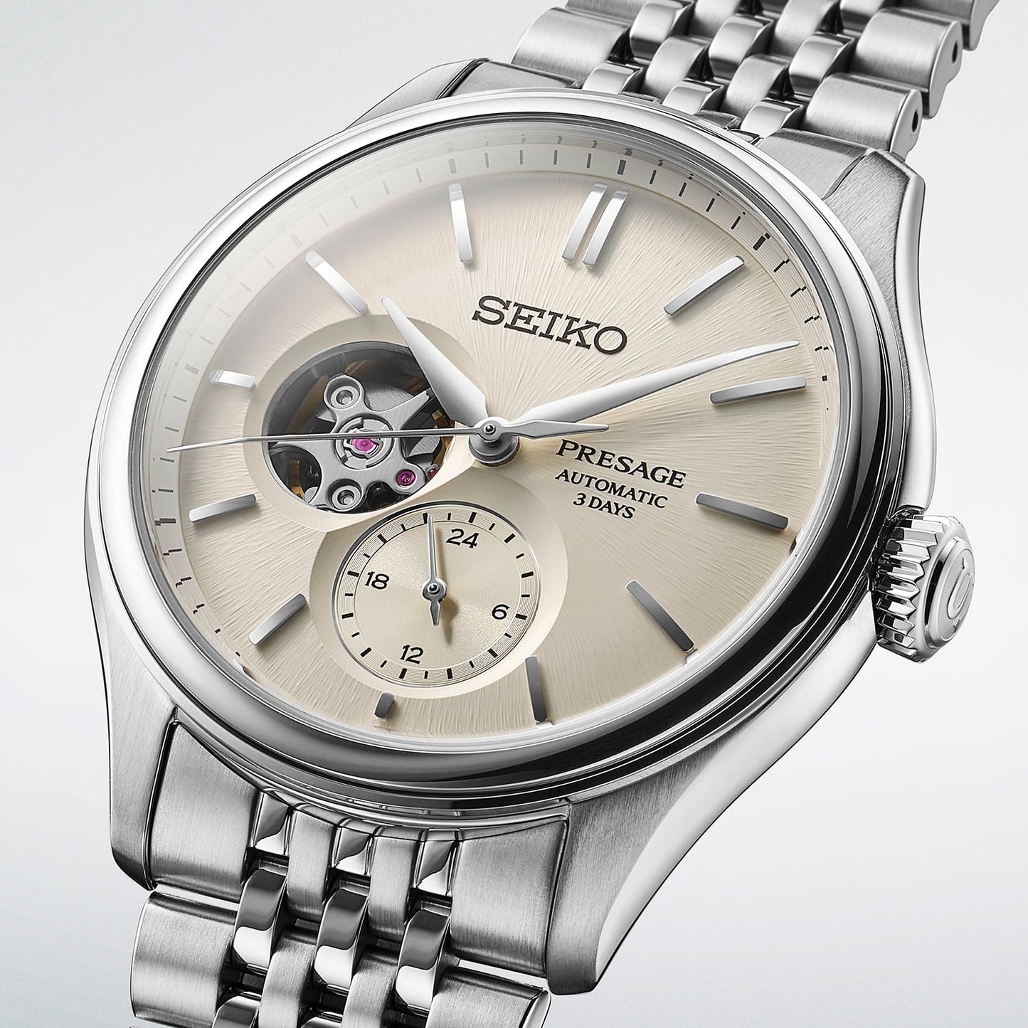 Seiko SPB469J1 Seiko Presage Classic Series ‘Shiro-iro’ Open heart SPB469