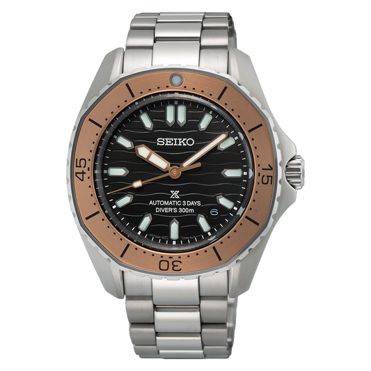Seiko SPB485 Prospex Diver’s Watch – Polygonal in Ocean grey & bronze tone SPB485J1