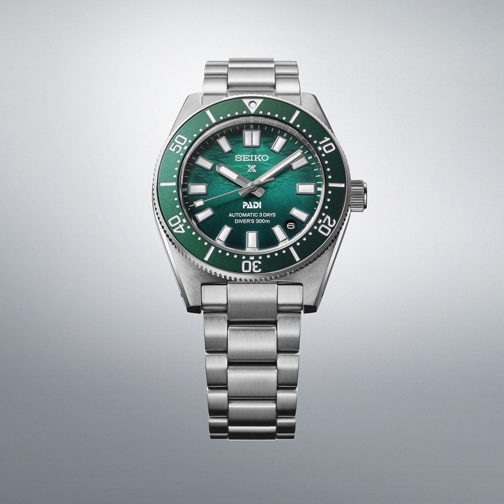 Seiko SPB501J1 Prospex 1965 Heritage Diver’s PADI Special Edition in Green SPB501