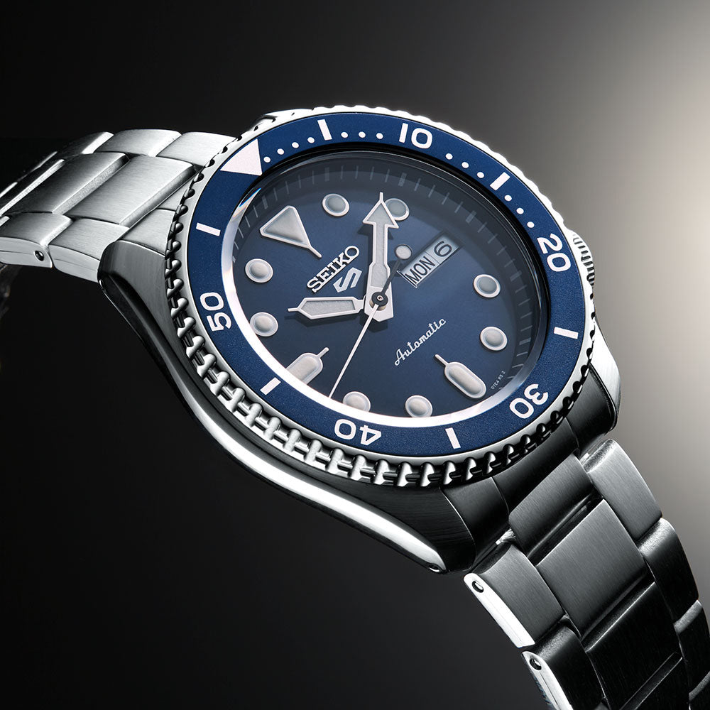 Seiko 5 sport automatic blue hot sale