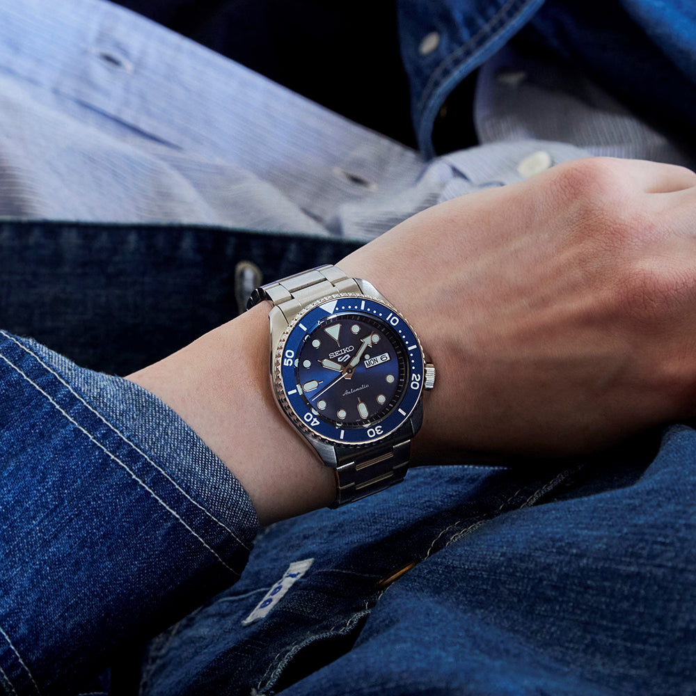 Seiko 5 blue dial automatic online