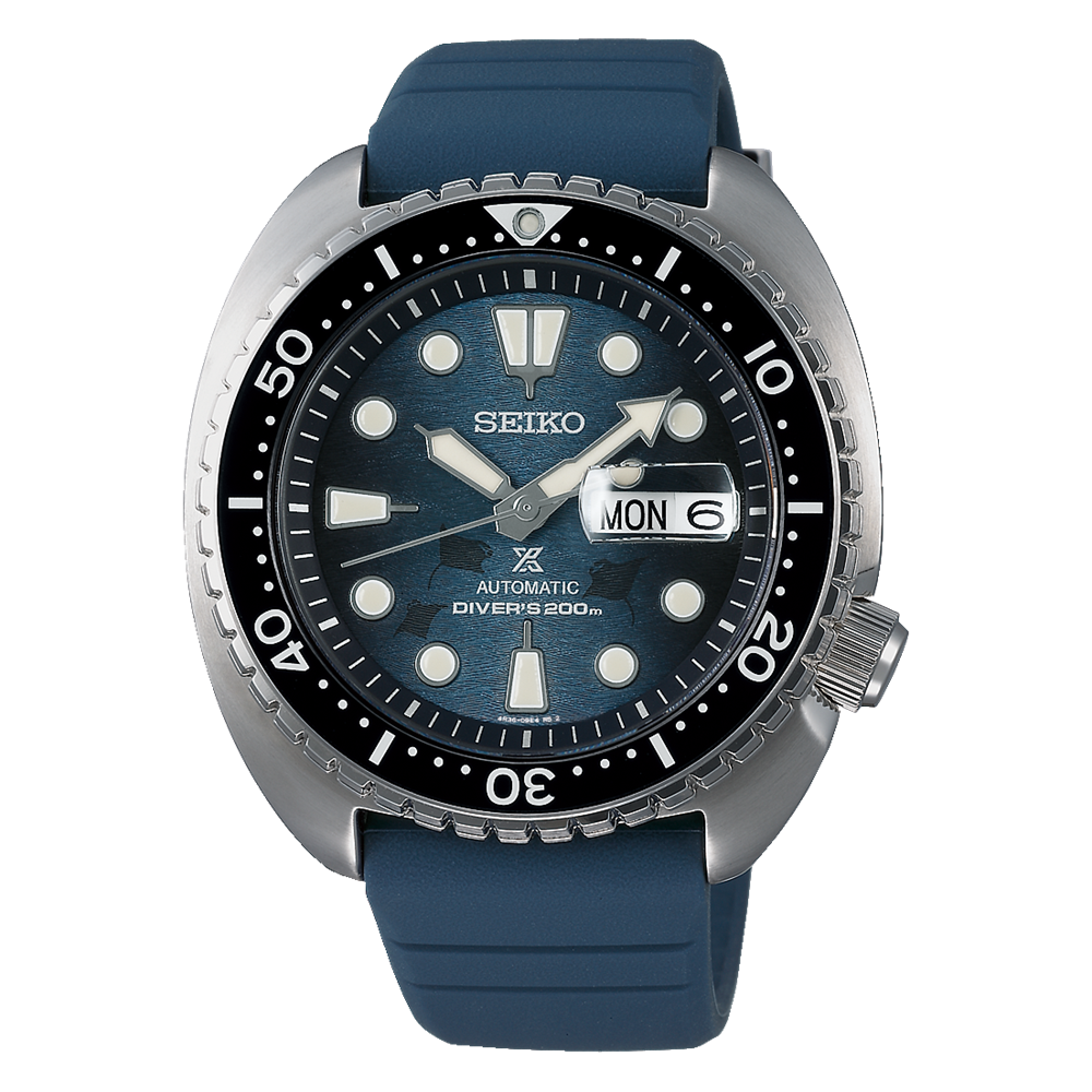 Seiko SRPF77 Prospex King Turtle Automatic Watch Save The Ocean Manta Ray Edition SRPF77K1F