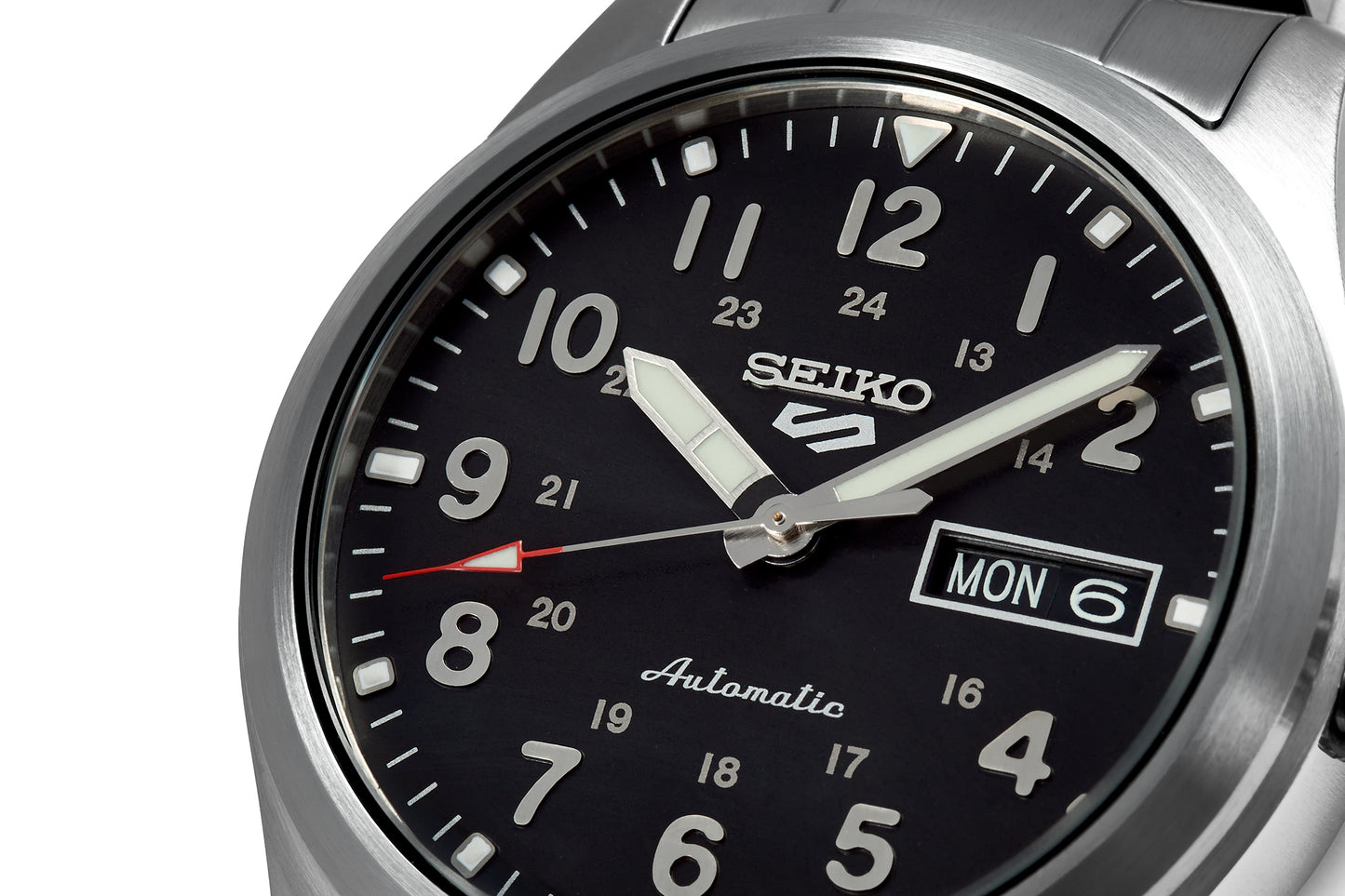 Seiko 5 black dial automatic clearance watch