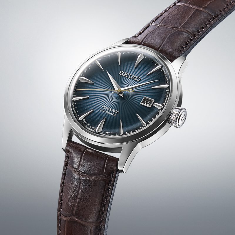 Seiko SRPK15 SRPK15J1 ‘Midnight Blue Moon’ Presage Cocktail Time