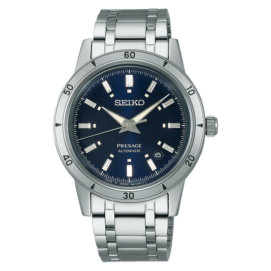 Seiko Presage Style 60s ‘Elegant Yet Rugged’ in navy SRPL07 SRPL07J1