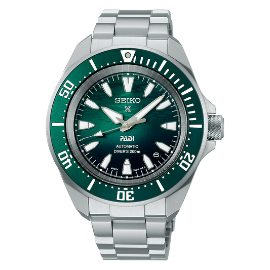 Seiko Prospex PADI 60th Anniversary 4R Compact Mechanical Diver’s Watch in Underwater Green SRPL53 SRPL53K1