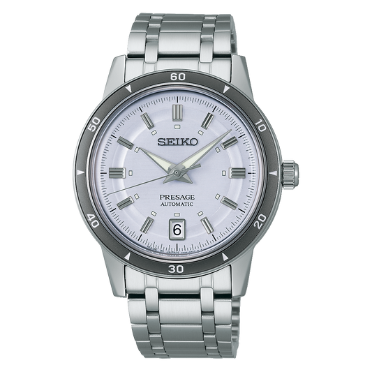 Seiko Presage Style 60s in Silvery Violet SRPL73J1 SRPL73