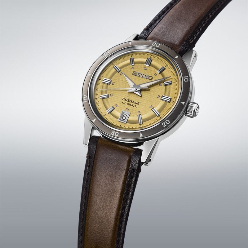 Seiko Presage Style 60s in Golden Yellow SRPL75J1 SRPL75