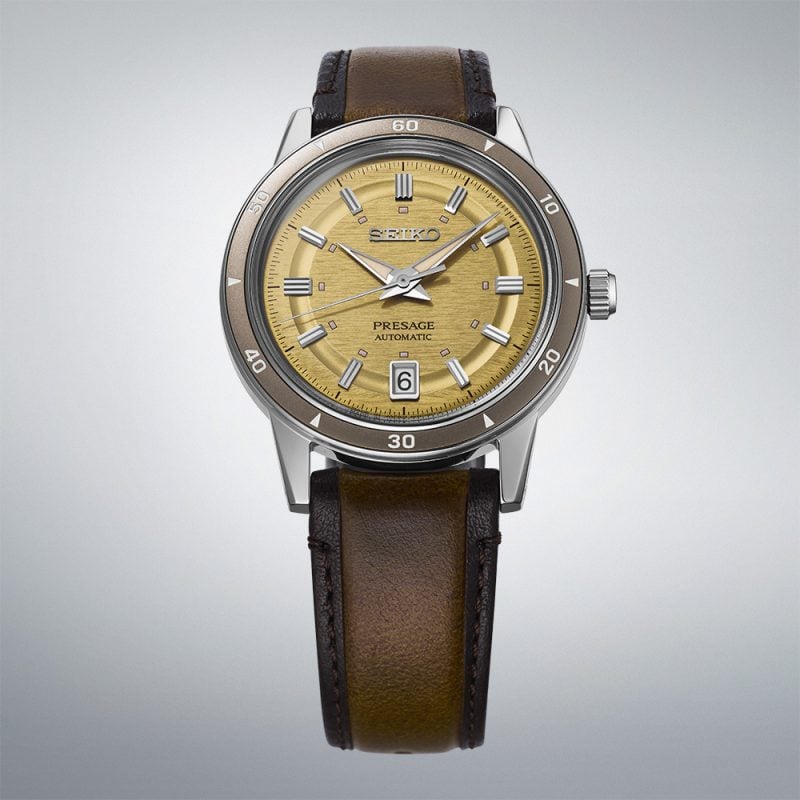 Seiko Presage Style 60s in Golden Yellow SRPL75J1 SRPL75