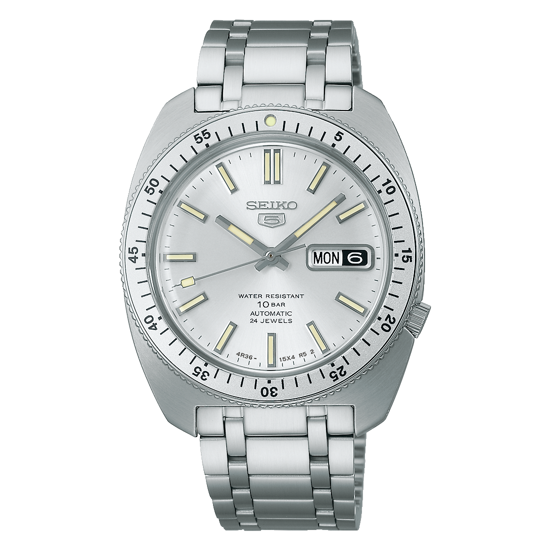 Seiko 5 Sports ‘Gene Kranz’ Recreation Limited Edition in Silver tone SRPL91 SRPL91K1