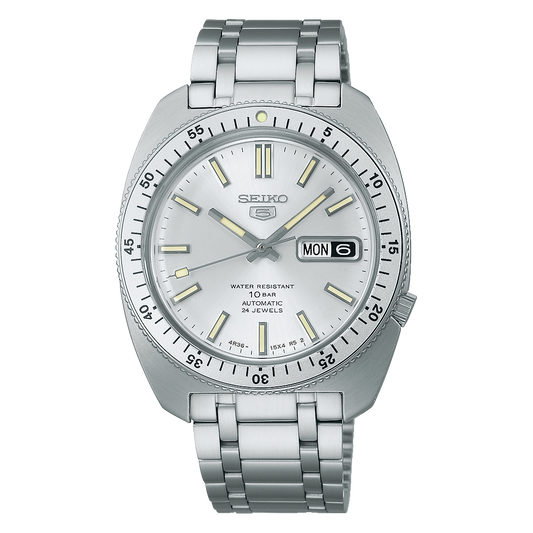 Seiko 5 Sports ‘Gene Kranz’ Recreation Limited Edition in Silver tone SRPL91 SRPL91K1