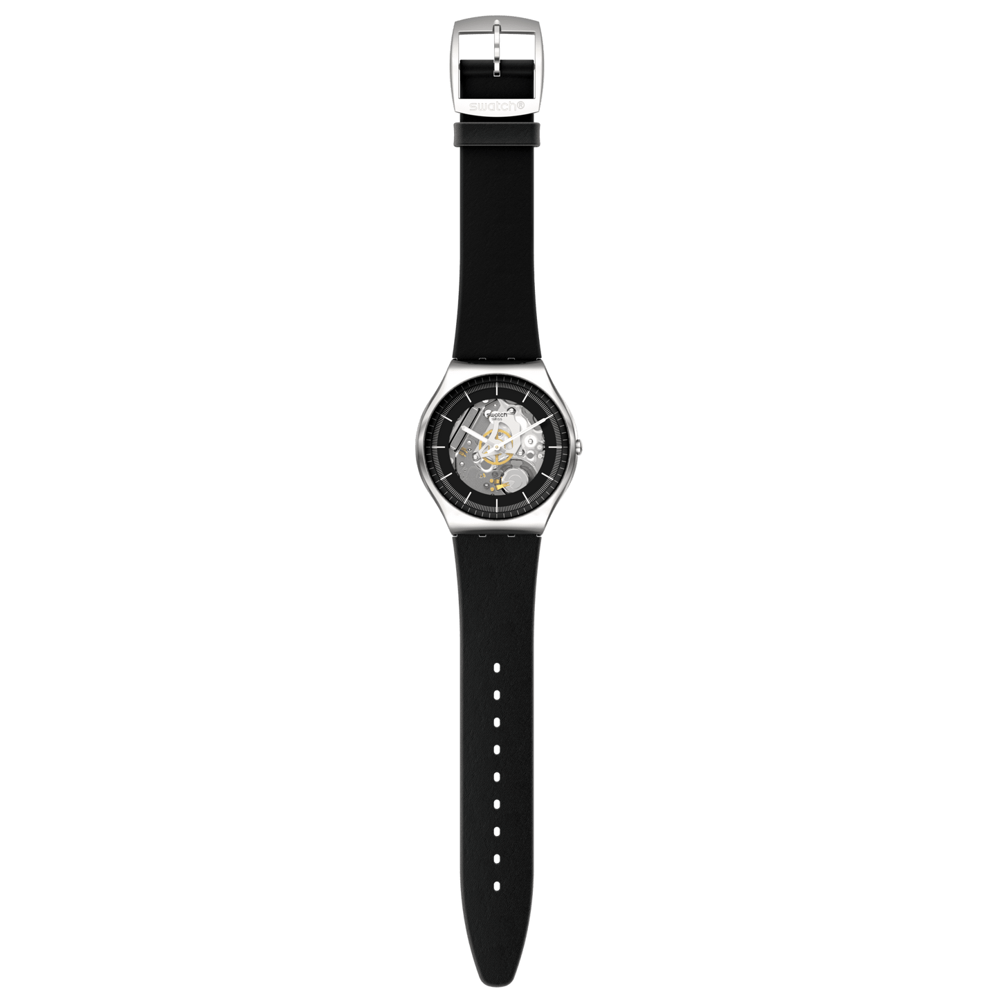 SWATCH SS07S115 BLACK SKELETON