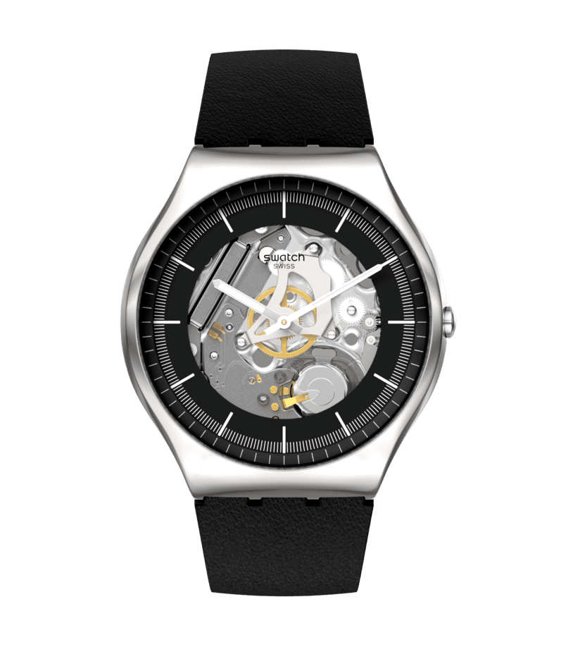 SWATCH SS07S115 BLACK SKELETON