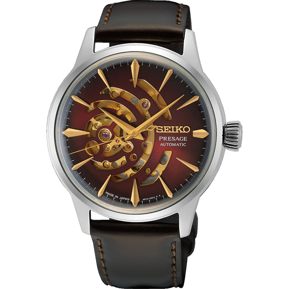 Seiko SSA457J1 SSA457 Presage Cocktail Time Star Bar "Red Brick" Limited Edition Automatic Men's Watch