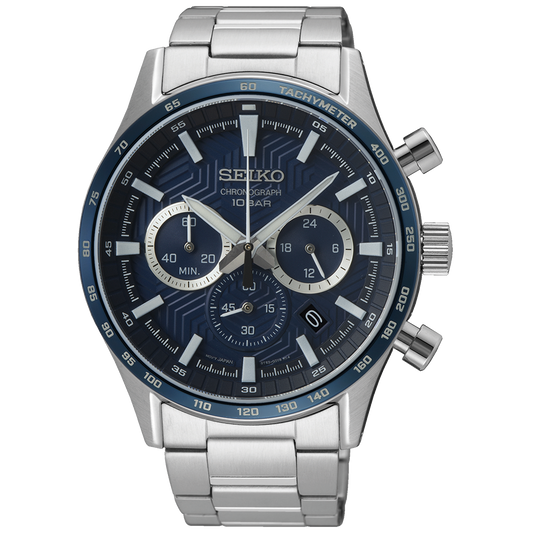 SEIKO QUARTZ CHRONO WATCH SSB445