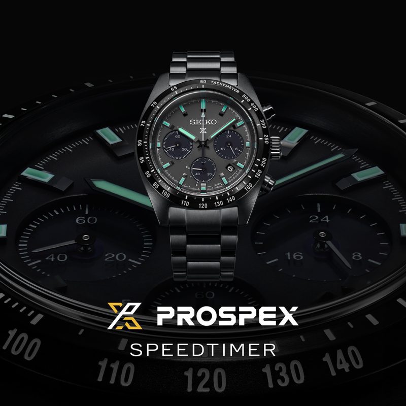 Seiko SSC917 SSC917P1 Prospex Black Series ‘Night Speedtimer’ Solar Chronograp