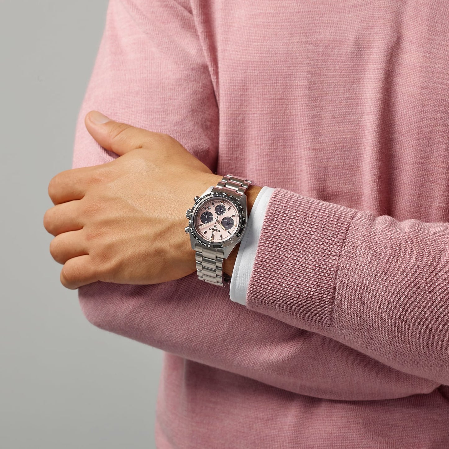 Seiko SSC963 Prospex Speedtimer ‘Youngtimer’ in Pale pink SSC963P1