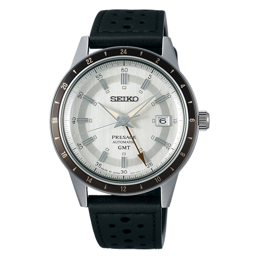 Seiko SSK011 SSK011J1 Presage ‘Stone’ Style 60s Road Trip GMT